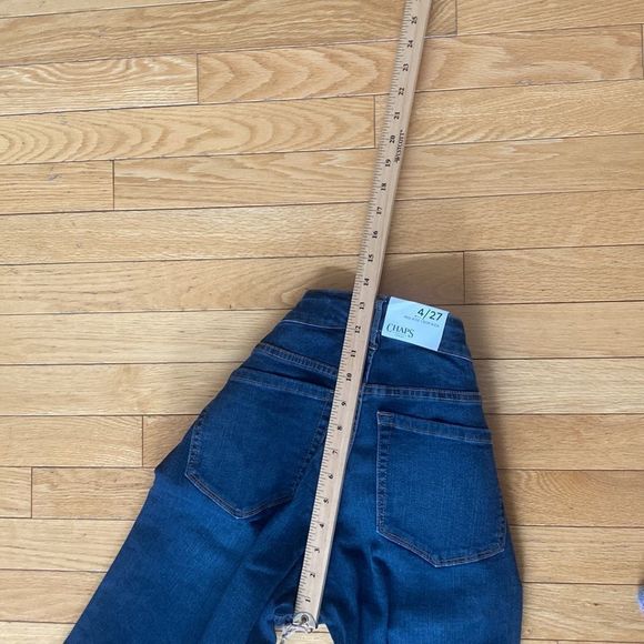 🔴 2 for $25 NEW! WOMENS CHAPS MID RISE CROP KICK JEAN! FLARE JEAN! - Picture 10 of 12